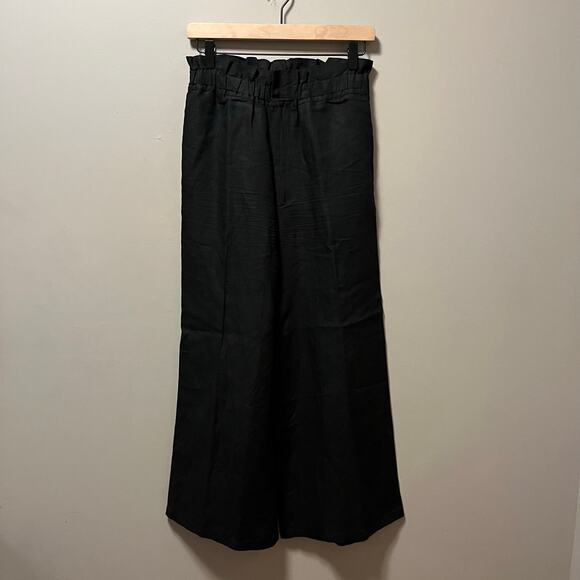 Mille‎ Resort Black Linen Blend Pull On Wide Leg Pants Size XS Tuckernuck - Picture 1 of 8